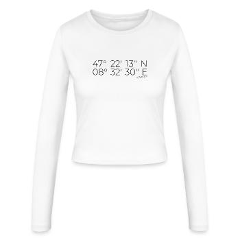 Coordinates District 1 Zurich - Women's Slim Fit Longsleeve - white - Front - AI Model Female 172 light (172cm)