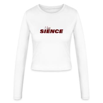 J’AIME LA SCIENCE - Manches longues slim fit Femme - blanc - Devant - AI Model Female 172 light (172cm)