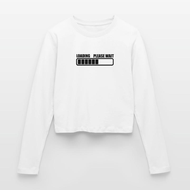 Loading wait a while Women's Slim Fit Longsleeve