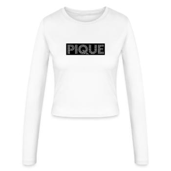 Braille PIQUE Diamantlook - Manches longues slim fit Femme - blanc - Devant - AI Model Female 172 light (172cm)