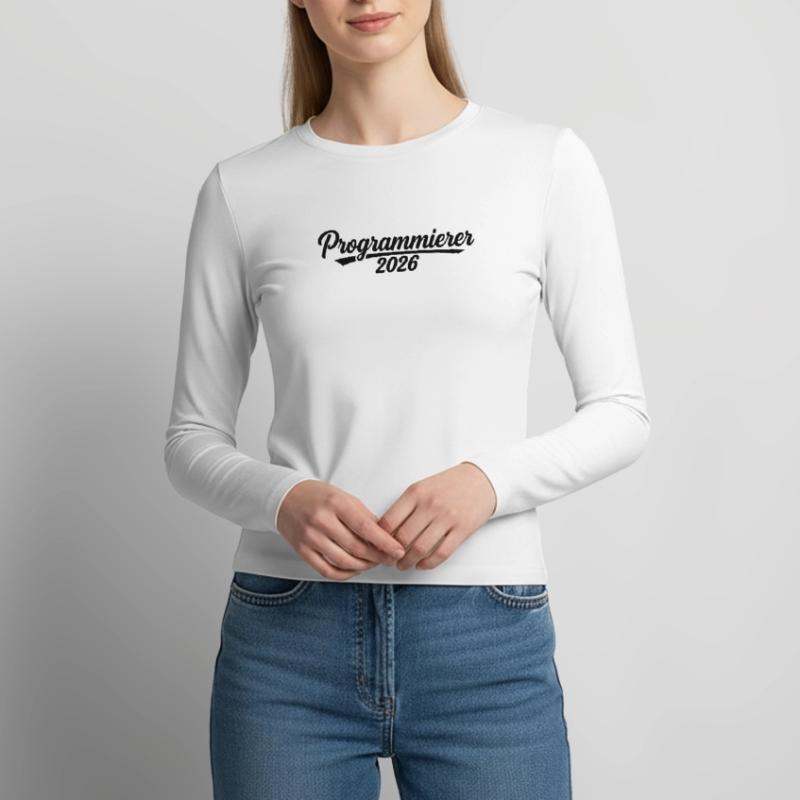 Programmierer 2026 – Coding Design Frauen Slim Fit Langarmshirt