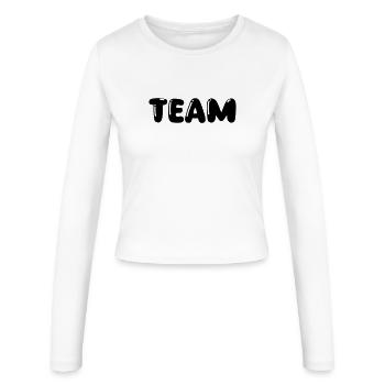 Équipe - Manches longues slim fit Femme - blanc - Devant - AI Model Female 172 light (172cm)