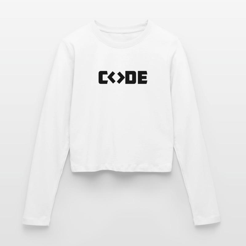 Programmierer-Code Frauen Slim Fit Langarmshirt