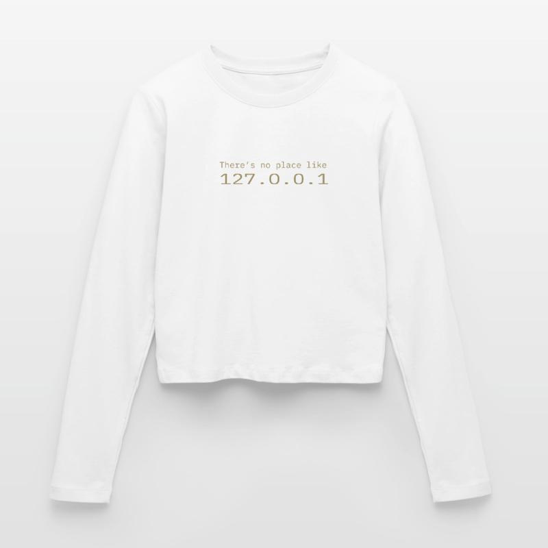 Programmer Nerd IT No place like Localhost Women's Slim Fit Longsleeve
