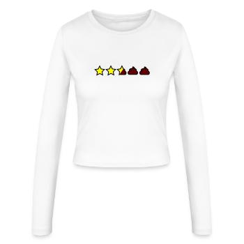 Mixed rating - Women's Slim Fit Longsleeve - white - Front - AI Model Female 172 light (172cm)