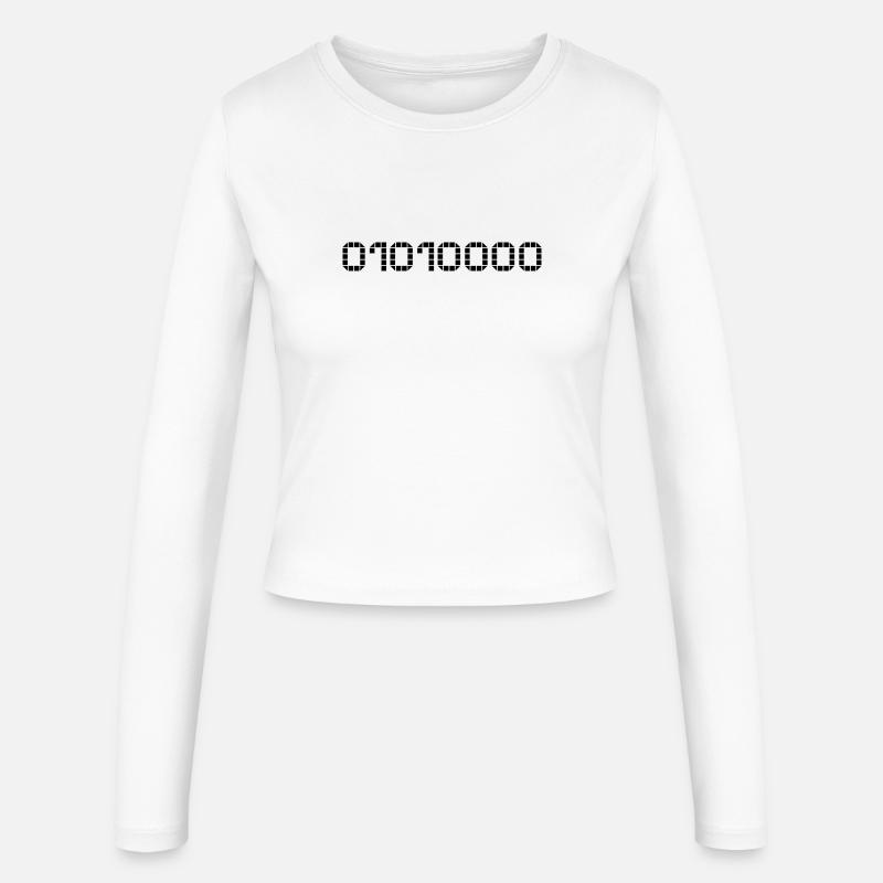 Binary notation - 80 - Women's Slim Fit Longsleeve - white