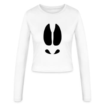 Moose tracks - Women's Slim Fit Longsleeve - white - Front - AI Model Female 172 light (172cm)