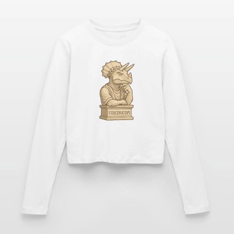 Stoiceratops Frauen Slim Fit Langarmshirt