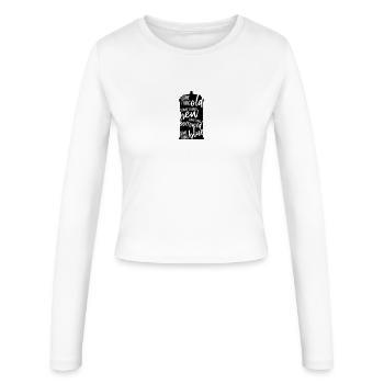 Quelque chose de vieux - Manches longues slim fit Femme - blanc - Devant - AI Model Female 172 light (172cm)