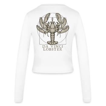 Da Vincis Hummer - Frauen Slim Fit Langarmshirt - Weiß - Hinten - AI Model Female 172 light (172cm)