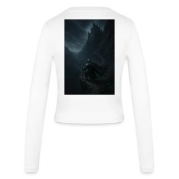 Dark Guard to the Misty Castle - Women's Slim Fit Longsleeve - white - Back - AI Model Female 172 light (172cm)