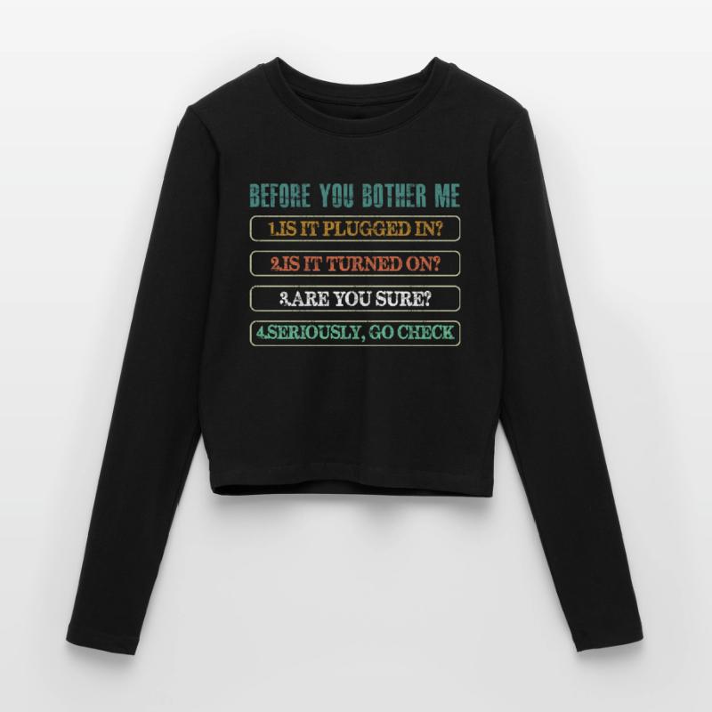 Information Technology Tech Technical Support Women's Slim Fit Longsleeve