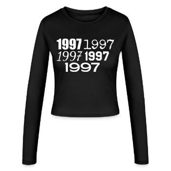 1997 - Manches longues slim fit Femme - noir - Devant - AI Model Female 172 light (172cm)