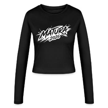 Maturité 2026 - Manches longues slim fit Femme - noir - Devant - AI Model Female 172 light (172cm)