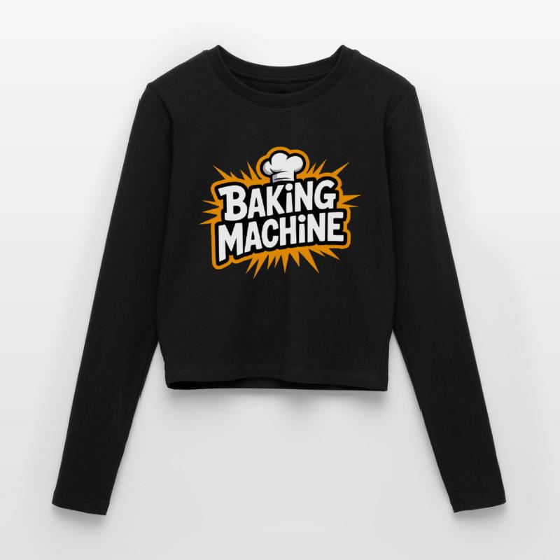 Baking Machine Fun Women's Slim Fit Longsleeve