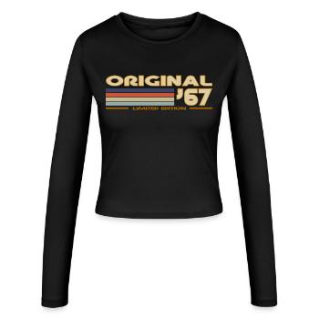 1967 - Manches longues slim fit Femme - noir - Devant - AI Model Female 172 light (172cm)