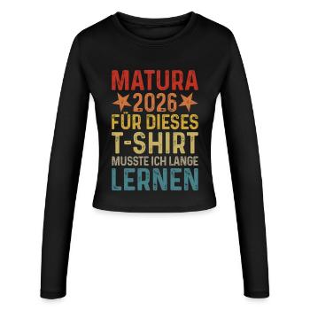 Maturité 2026 - Manches longues slim fit Femme - noir - Devant - AI Model Female 172 light (172cm)