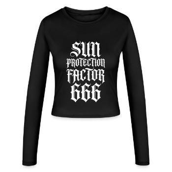 Sortilège de Provocation Gothique - Manches longues slim fit Femme - noir - Devant - AI Model Female 172 light (172cm)
