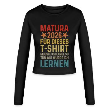 Maturité 2026 - Manches longues slim fit Femme - noir - Devant - AI Model Female 172 light (172cm)