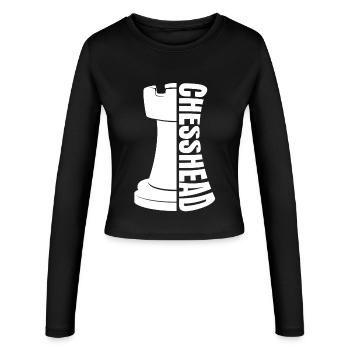 Échec et mat Chess King Illustration - Manches longues slim fit Femme - noir - Devant - AI Model Female 172 light (172cm)