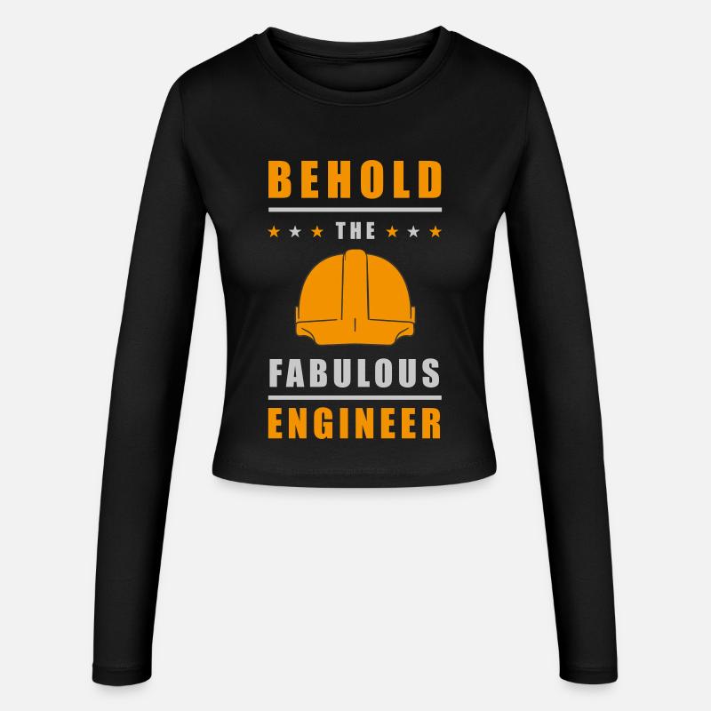 Fabulous Engineer Helmet - Women's Slim Fit Longsleeve - black