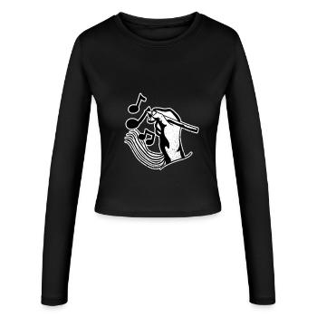 Composer Artist Music - Women's Slim Fit Longsleeve - black - Front - AI Model Female 172 light (172cm)