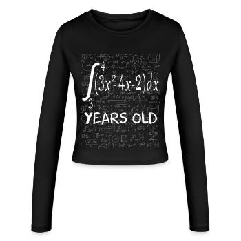 Funny Math Geek Integral Calculus 21st Birthday 21 - Women's Slim Fit Longsleeve - black - Front - AI Model Female 172 light (172cm)