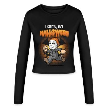 I can't think it's Halloween - Women's Slim Fit Longsleeve - black - Front - AI Model Female 172 light (172cm)