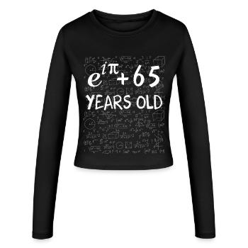 64e anniversaire 64 ans Euler Identité cadeau math - Frauen Slim Fit Langarmshirt - Schwarz - Vorne - AI Model Female 172 light (172cm)