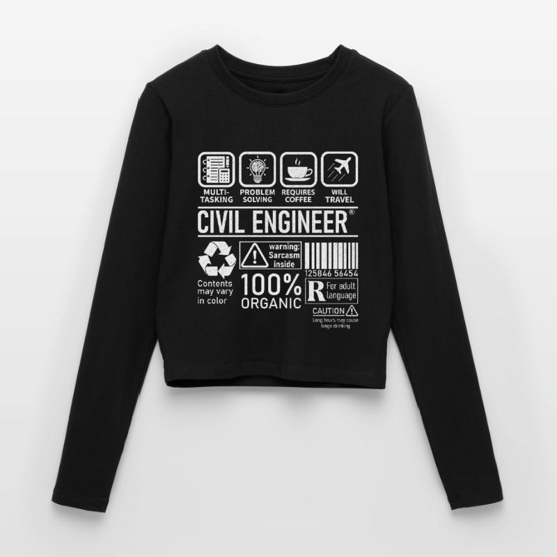 Civil Engineer multi tasking problem solving Frauen Slim Fit Langarmshirt