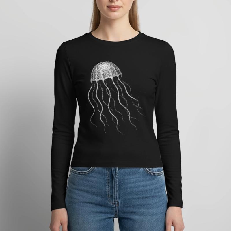 Qualle Frauen Slim Fit Langarmshirt