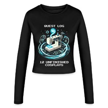 Journal de quête : 12 cosplays inachevés | Cosplay - Manches longues slim fit Femme - noir - Devant - AI Model Female 172 light (172cm)