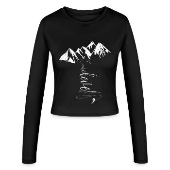 Courchevel Ski Luxe 3 Vallées Savoie Station Luxe - Manches longues slim fit Femme - noir - Devant - AI Model Female 172 light (172cm)