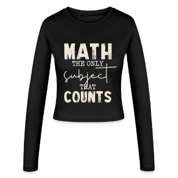 Mathe Die Einzige Zählt - Frauen Slim Fit Langarmshirt - Schwarz - Vorne - AI Model Female 172 light (172cm)