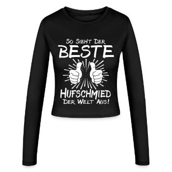 Best Farrier - Women's Slim Fit Longsleeve - black - Front - AI Model Female 172 light (172cm)