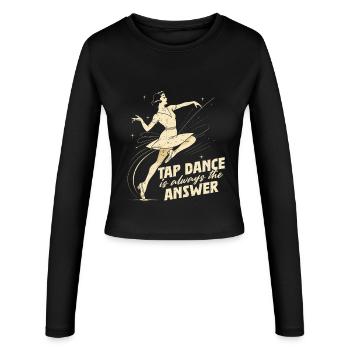 Stepptanz Stepptänzer Stepptänzerin Stepper - Frauen Slim Fit Langarmshirt - Schwarz - Vorne - AI Model Female 172 light (172cm)