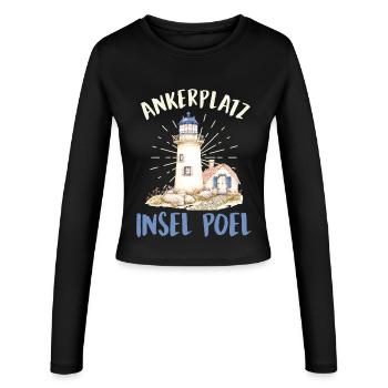 Marins ANCHORAGE ISLAND POEL Fun - Manches longues slim fit Femme - noir - Devant - AI Model Female 172 light (172cm)