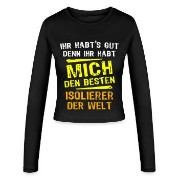 Don isolant - Manches longues slim fit Femme - noir - Devant - AI Model Female 172 light (172cm)