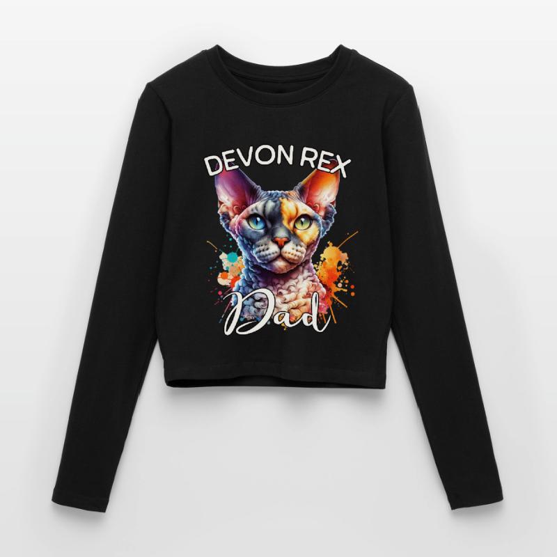 Devon Rex Dad Women's Slim Fit Longsleeve