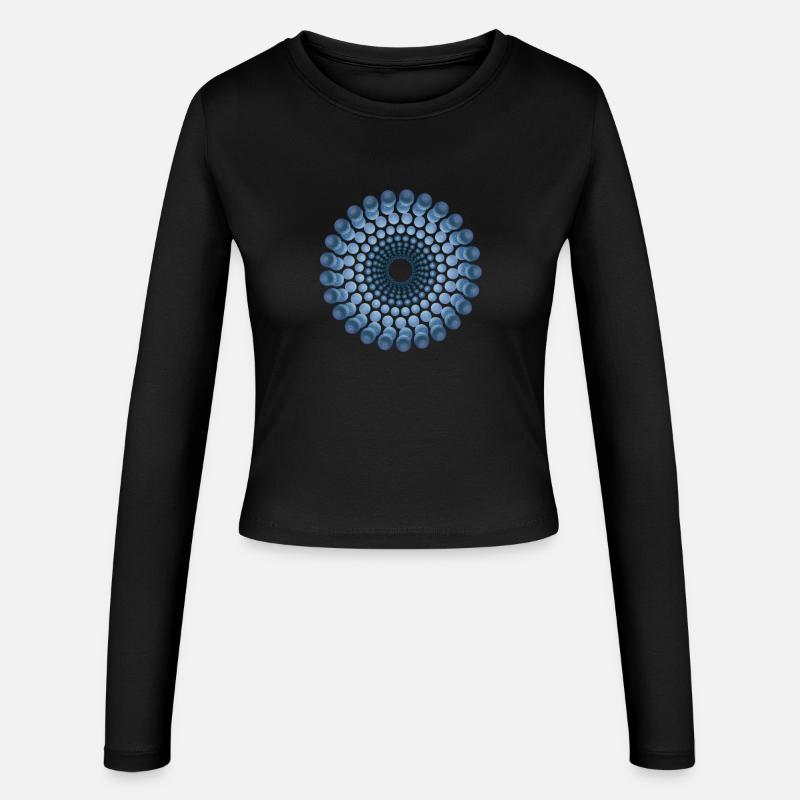 Atomic Cellular th - Women's Slim Fit Longsleeve - black