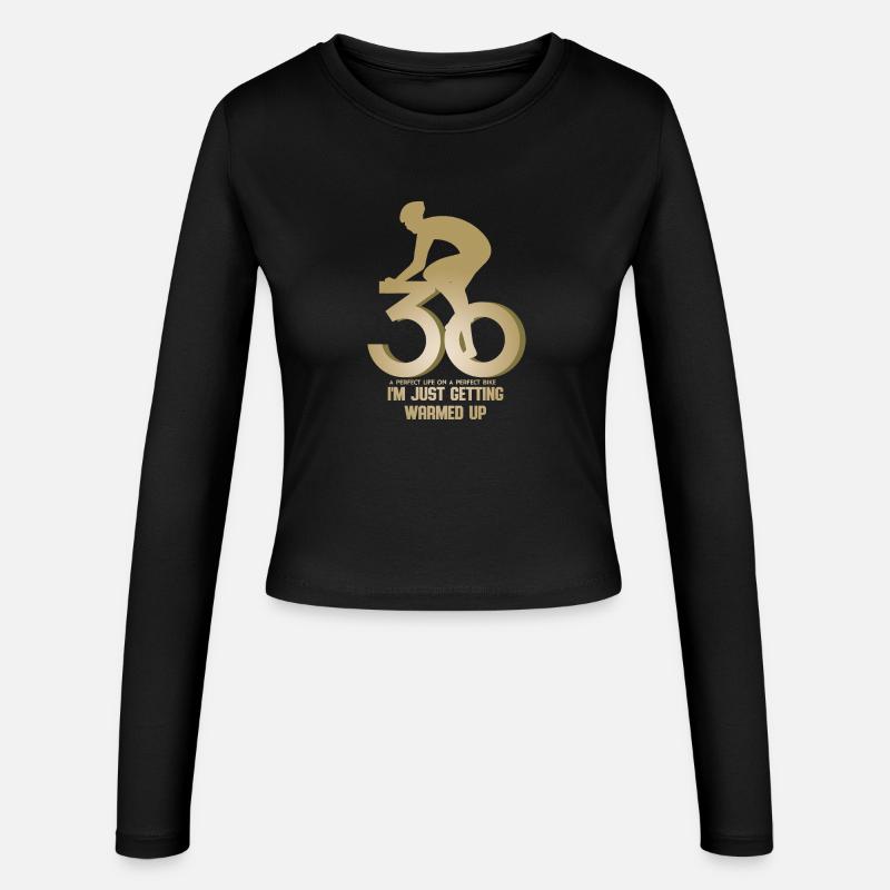 Cyclist 30th birthday - Women's Slim Fit Longsleeve - black