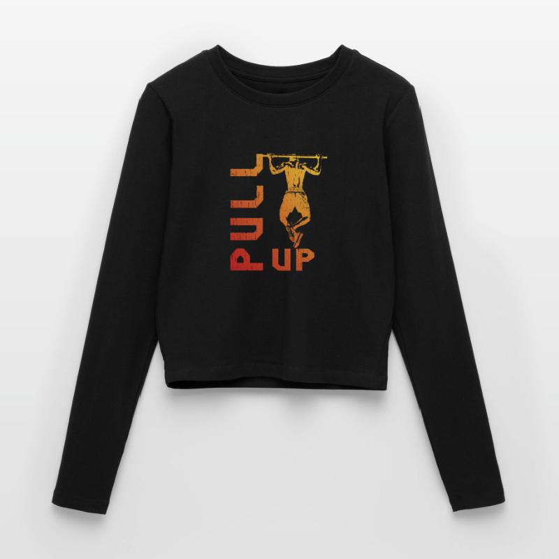 Gradient pull-up silhouette Women's Slim Fit Longsleeve