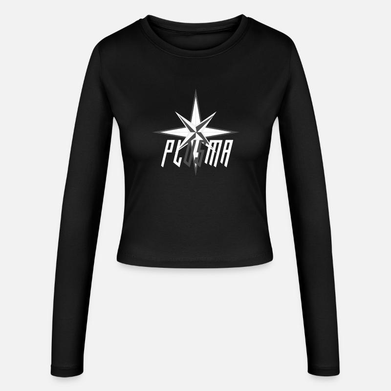 Star Compass Emblem - Women's Slim Fit Longsleeve - black