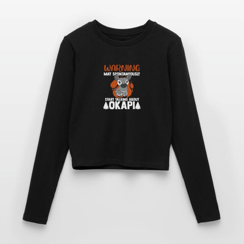 Okapi between forest and wilderness Women's Slim Fit Longsleeve