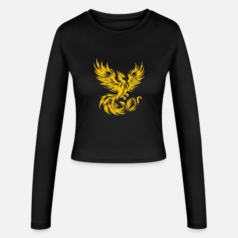 Fire Phoenix - Women's Slim Fit Longsleeve - black