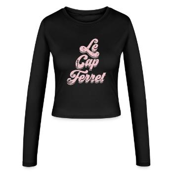 Le Cap Frettchen - Frauen Slim Fit Langarmshirt - Schwarz - Vorne - AI Model Female 172 light (172cm)