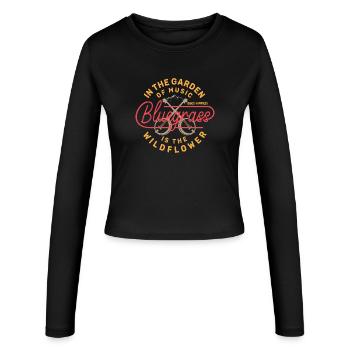 Bluegrass - Banjo Happiness - Manches longues slim fit Femme - noir - Devant - AI Model Female 172 light (172cm)