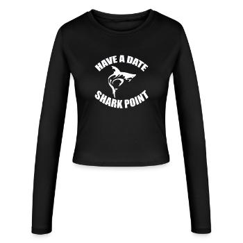 RENDEZ-VOUS GALANT - SHARK POINT - Manches longues slim fit Femme - noir - Devant - AI Model Female 172 light (172cm)