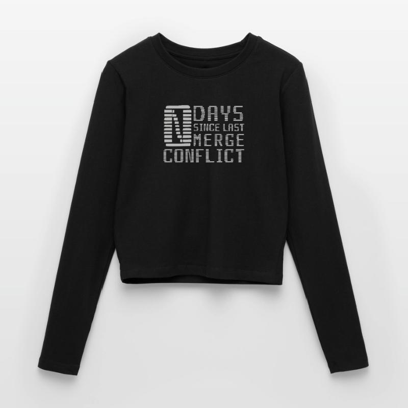 Merge Conflict Software Developer Developer geek Women's Slim Fit Longsleeve