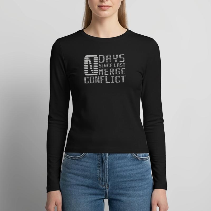 Merge Conflict Software Developer Developer geek Women's Slim Fit Longsleeve